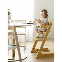 트리트랩 트립트랩 아기 의자 식탁 이유식 원목, 그레이