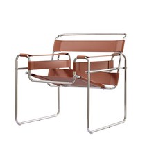 바실리 디자인체어 1인용 안락의자 라운지의자, 브라운