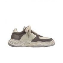 [정품] 메종 미하라 야스히로 웨인 OG 솔 디스트레스 레더 로우탑 스니커즈 화이트 Maison Wayne Sole Distressed Leather Low-top Sneaker