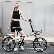 접이식자전거 접는 차량보관 폴딩 소형 공원 조립, (옐로)5날휠-7단20인치