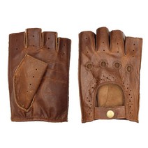 가죽반장갑 하프 드라이빙 남성 손가락 레더 자전거, S, 오일 왁스 락카 브라운 컬러 쓰면 쓸수록 예뻐요