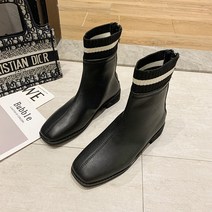 가을워커 니트 슬림 워커부츠 얇은 여성 여름 앵클부츠미들힐 싱글 차오쿠 2574107350