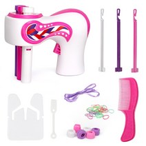 저스트앳 전기 자동 헤어 Braider DIY Braiding 스타일 도구 Twist Machine Hair Braid Weave Toys For Girl Child Gift, [01] A