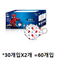 애니가드 스파이더맨 황사마스크 소형 KF80, 1개, 60개입