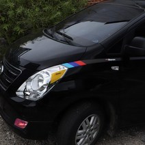 간지 그랜드 스타렉스 보닛 사이드 로고 퍼포먼스 랩핑 커버 외부 액세서리 튜닝 스티커 용품, F.타입