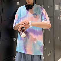 나미나라 라운드반팔티 남성 바캉스 여행옷 이지 유니크 여름 티셔츠 잠옷 8WA4F17B