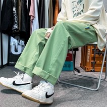 단색 남성 카고 바지 스트레이트 레그 패션 일본식 새로운 브랜드 남성 캐주얼 헐렁한 바지