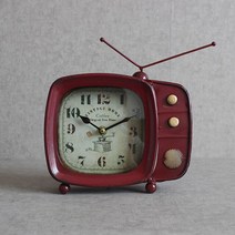 빈티지 오브제 크리에이티브 빈티지 연철 장식품 가정용 가구 TV 거실 책상 시계 옛날 미국