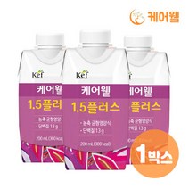 케어웰 1.5플러스 (200ml x 18팩) 환자식 균형영양식 식사대용, 상세페이지 참조, 상세페이지 참조