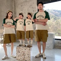 신혼여행 웨딩커플룩 가족여행 해외여행 단체복 엄마 아빠 딸 아들 반팔 티셔츠 가족 시밀러룩