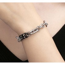 AKIPANDA 두줄 체인 별 두툼한 체인 팔찌