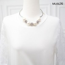 모슬린 엄마옷 보석진주목걸이 EAC107066 마담 미시옷 중년여성의류 빅사이즈 50대 60대여성옷
