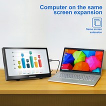 14 인치 휴대용 모니터 1366x768 LCD 디스플레이 HDMI 호환 PC 게임 PS4 노트북 라즈베리 파이 카메라 윈도, 01 14 - 1366X768