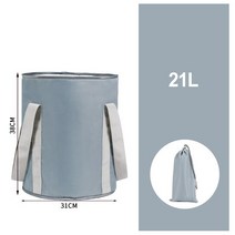 건식반신욕기 접이식 이동식 욕조 가정용 스팀 찜질 사우나 발 휴대용 목욕 가방 세면대 물통 대용량 스파 싱크, 10 Lrge Gry