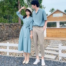 랩 여름 시원한 커플룩 기념일 선물 시밀러 부모님 커플티 여사친 남사친 셀프 웨딩 촬영 신혼 부부 여행