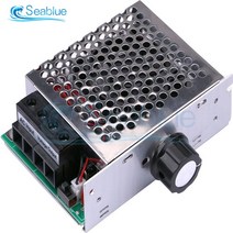 전압조절기AC 110V 10000W 고전력 SCR 전압 조정기 속도 컨트롤러 온도 제어 스위치 냉각 팬이 있는 조광기, 한개옵션0