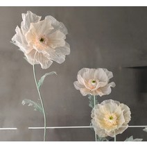 자이언트플라워 촬영 DIY 대형 종이 페이퍼 꽃 파티 포토존 화보 웨딩 장식, 꽃 머리 40cm