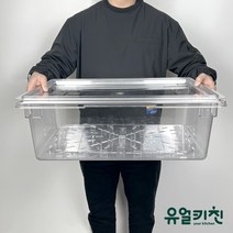 대형 식재료보관통 야채박스 (PC PE 재질), PC(투명), 소(50L)(660x450x230)