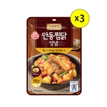 (실온)[오뚜기]오늘밥상 안동찜닭양념 180gx3, 180g, 3개