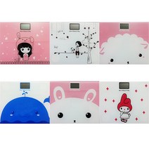 미니 다이소 체중계 디지털 가종용 전자 몸무게 다이어트 저울 체중계, 핑크소녀