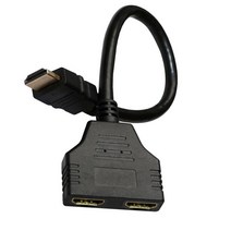 1 Pcs HDMI 분배기 케이블 Male To Dual 2 Female Y 및 3-포트 USB 허브 미니 USB3.0 고속