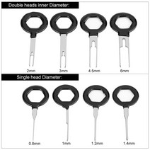 전동압착기 세트 공구 충전식 펜치 자동 유압 자동차 플매트 카펫 러그 터미널 제거 도구 키 핀 전선 크림프 커넥터 추출기 키트 액세서리 18 개 11, [02] 18pcs