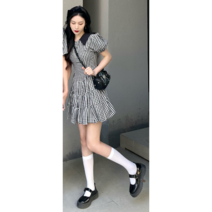 커플룩 시밀러 체크 디자인 데이트룩 휴양지 커플티 46