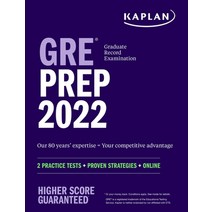 GRE Prep 2022: 2 Practice Tests + Proven Strategies + Online Paperback, Kaplan Publishing