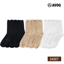 아보크 데일리 겨울양말 24종세트 (남/여), M220~260