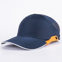 안전모 경량남성용 검은 색 안전 범프 캡 반사 줄무늬 가볍고 하드 머리 보호, 02 Style1-Navy Blue_01 M