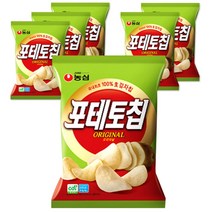 농심 포테토칩 오리지널 감자칩, 60g, 6개입
