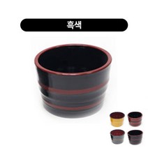 멜라민 모밀장국 대자 4종류 100x67mm DB, 흑색