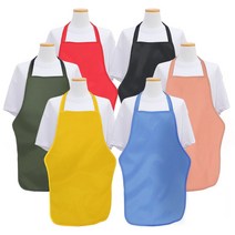 현mhs8_찍찍이앞치마 프린팅 성인용 캐릭터 목끈형 손님용 업무용 턱받이 기본♥coold, ♥coold손님용 방수앞치마, (목걸이형)카키