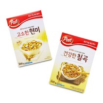 포스트 건강한 칠곡 고소한 현미 300g 건강한 시리얼 통곡물 선식