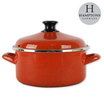 독일정품 햄튼 고급법랑냄비모음 인덕션겸용 레드법랑냄비 국솥 곰솥 전골냄비 편수 양수, 선택04-독일햄튼냄비(20cm)양수