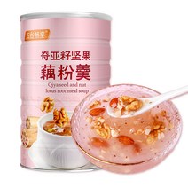 kirahosi 키라호시 중국식품 씨앗 너트 연근 전분 수프 영양가있는 아침 식사 교체 파우더 게으른 인스턴트 순수 연꽃 분말 수프 600G 9DH233, 보여진 바와 같이, [자당]Qiya씨앗너트연근전분수프600G