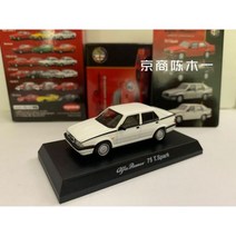 교쇼 1/64 알파 로미오 75 T. 스파크 컬렉션 다이 캐스트 합금 자동차 장식 모델 완구, 75 T.Spark white