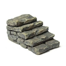 diy 집 정원 동물 돼지 소품 미니어처 1pcs 회색 돌 단계 경로 계단 요정 정원 홈 주택 장식 미니 공예 마이크로 조경 장식 액세서리