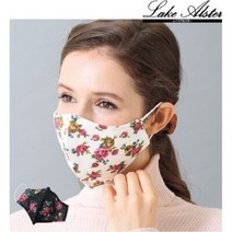 일본 수입 Lake Alster 가와사키 입체 거즈 마스크 로즈, 화이트