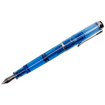 펠리칸 클래식 M205 만년필 블루 데몬스트레이터 데몬 투명, EF