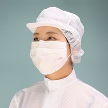 케이엠 방진모 제전 모자 무진모 크린룸 작업모 1P C1, 화이트M