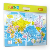 퍼즐라이프 세계지도 판퍼즐 80피스, 색상, 퍼즐/블럭 조각 수