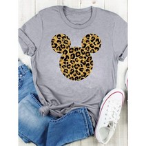 미키마우스 티셔츠 반팔 티 디즈니 패션 여성 상의 귀 짧은 소매 여름