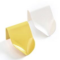 공구리빙(09Living) 물빠짐 비누받침대 비누거치대 비누곽 물빠지는 비누각 케이스, 화이트+노랑, 2개