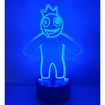 레인보우프렌즈 블루 일곱가지 색조명 레인보우프렌즈 선물 AA건전지 포함