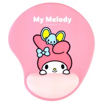산리오 캐릭터즈 손목보호대 손목받침 마우스패드, 마이멜로디, 1개