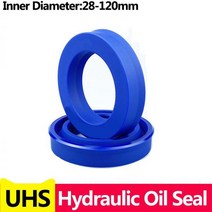 UHS 방사형 샤프트 씰 (IDxODxTHK) 폴리우레탄 피스톤 로드 PU 싱글 립 U컵 오일 O-링, 250x270x12(1pcs), 1개