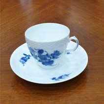 (엔틱/빈티지) 덴마크 로얄코펜하겐 블루플라워 찻잔 커피잔 큰컵 세트