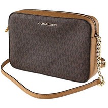 Michael Kors 제트 세트 아이템 라지 이스트 웨스트 크로스보디 백 브라운 마이클코어스