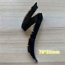 자전거스티커 자전거데칼 자전거커버 자전거 헤드 배지 데칼 스티커 2 개 BMX 접이식 MTB 알루미늄 프레임 스템 GIOS de rosa bianchi santa cruz, black